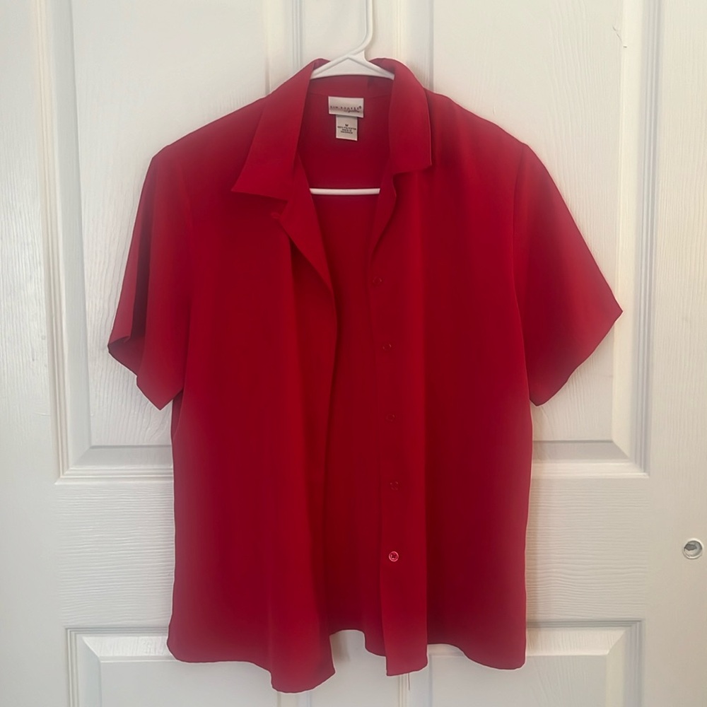 Red blouse